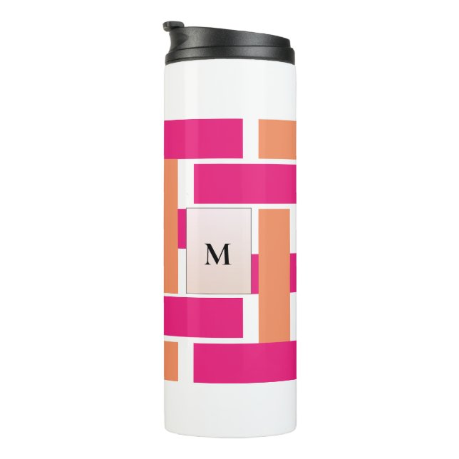 Bouteilles Isothermes Chic Monogramme Feminine StriMotif (Tourné sur la droite)