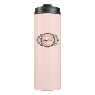 Bouteilles Isothermes Chic Rose Or Monogramme Thermal Tumbler