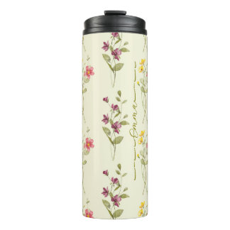 Bouteilles Isothermes Chic & Unique : conception de fleurs personnalisée