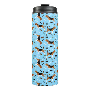 Bouteilles Isothermes Chien beagle Motif Blue Pawprints