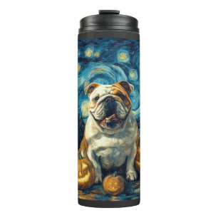 Bouteilles Isothermes Chien bouledogue anglais mignon Halloween Jack O L
