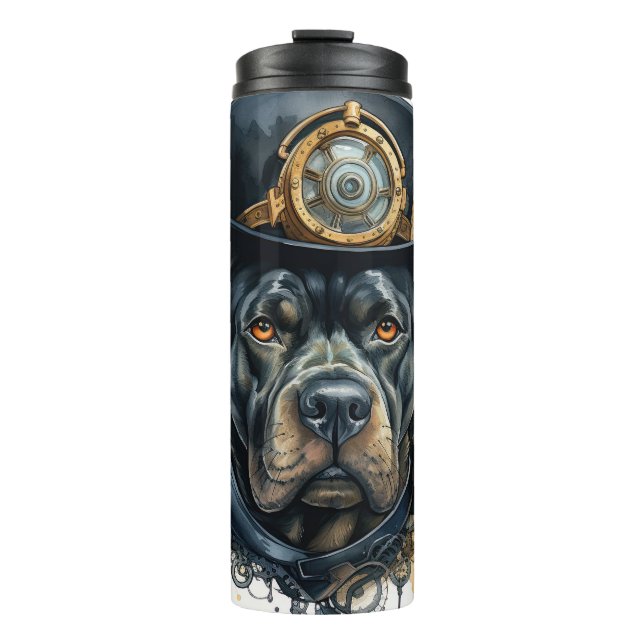 Bouteilles Isothermes Chien Cane Corso Steampunk (Devant)