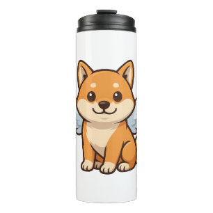 Bouteilles Isothermes Chien de dessin animé ange Shiba Inu mignon bonheu