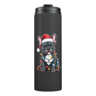 Bouteilles Isothermes Chien de Noël Bouledogue Français Noël Frenchie 3