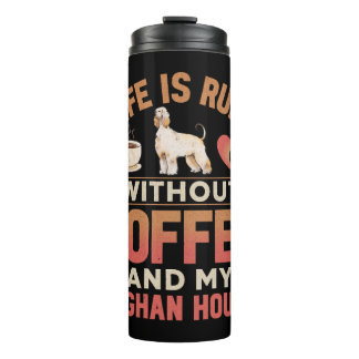 Bouteilles Isothermes Chien Et Café À La Hache Afghane