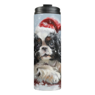Bouteilles Isothermes Chien Japonais Chin Noël Fête