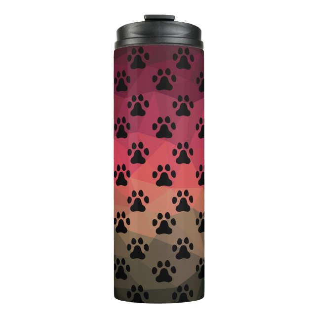 Bouteilles Isothermes Chien patte, empreinte animale, pied de chat (Devant)