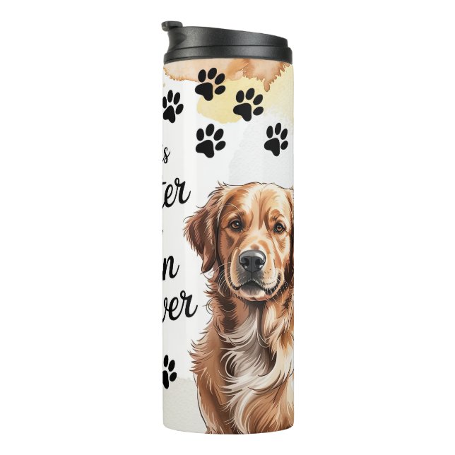 Bouteilles Isothermes Chien Retriever Doré (Tourné sur la droite)