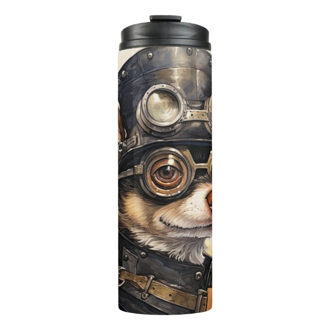 Bouteilles Isothermes Chien Steampunk Chihuahua (Devant)
