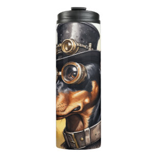 Bouteilles Isothermes Chien Steampunk Dobermann Pinscher