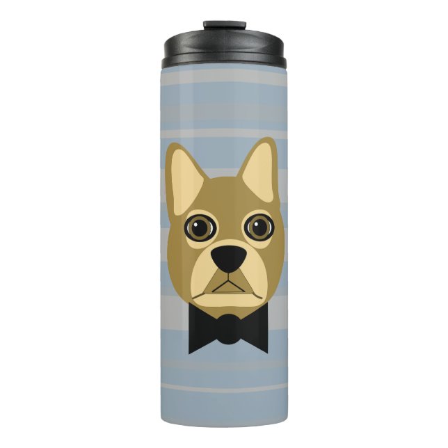 Bouteilles Isothermes Chien-taureau Brown, Grilles (Devant)