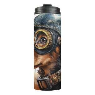 Bouteilles Isothermes Chien teckel steampunk
