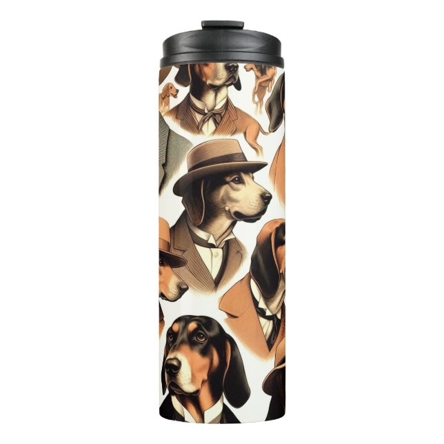Bouteilles Isothermes Chien vintage sans soudure (Devant)