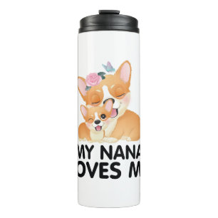 Bouteilles Isothermes Chiens Corgi Mignons - Ma Nana M'aime
