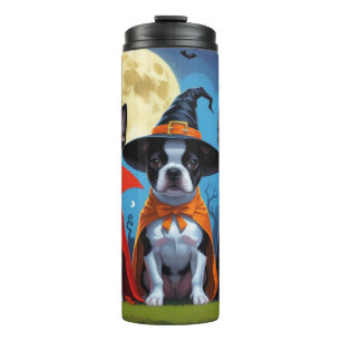 Bouteilles Isothermes Chiens de Boston Terrier Citrouille Halloween Funn