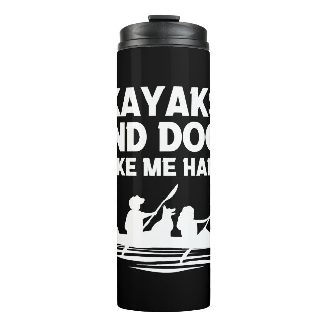 Bouteilles Isothermes Chiens de Kayaks (Devant)