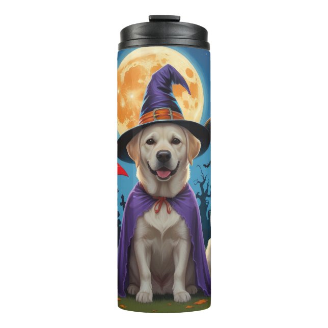 Bouteilles Isothermes Chiens du Labrador Citrouille Halloween Funny (Devant)