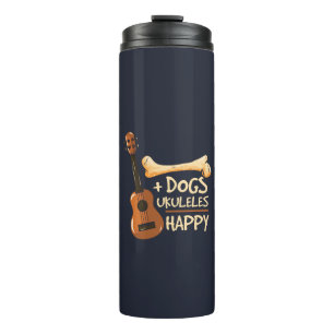 Bouteilles Isothermes Chiens et Ukulele Me Rendent Heureux Nouveauté