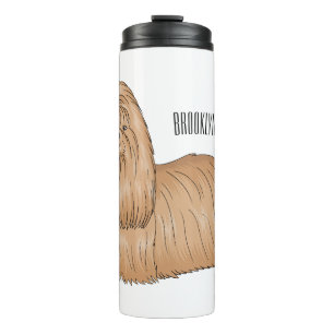 Bouteilles Isothermes Chih tzu long cheveux dessin de chien