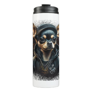 Bouteilles Isothermes Chihuahua Cool Chien Rap Hip-Hop Gangster