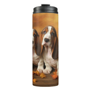 Bouteilles Isothermes Chiots Basset Hound Délice d'Automne Citrouille
