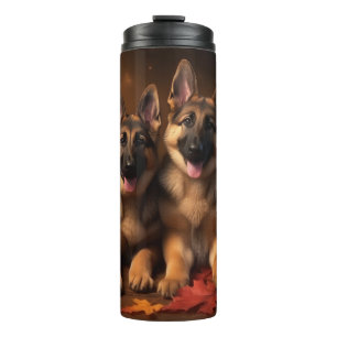 Bouteilles Isothermes Chiots Berger Allemand Délice d'Automne Citrouille