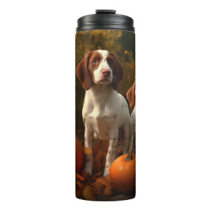 Bouteilles Isothermes Chiots Brittany Spaniel Délice d'Automne Citrouill