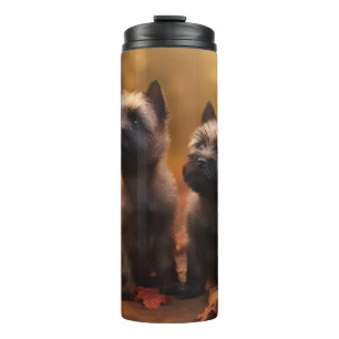 Bouteilles Isothermes Chiots Cairn Terrier Délice d'Automne Citrouille