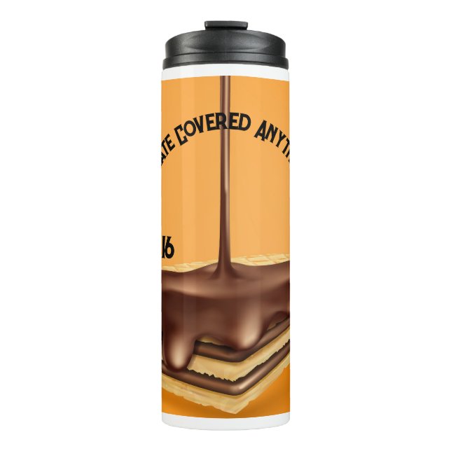 Bouteilles Isothermes Chocolat couvert tous les jours (Devant)