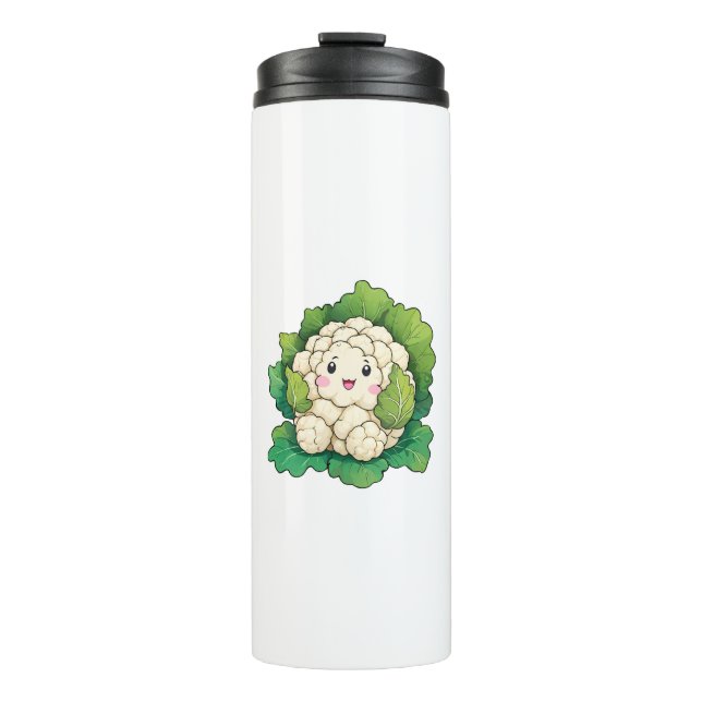 Bouteilles Isothermes Chou-fleur Kawaii (Devant)