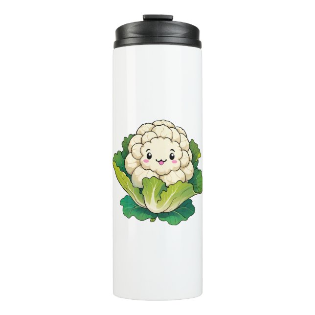 Bouteilles Isothermes Chou-fleur Kawaii (Devant)