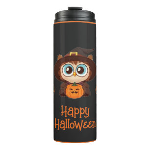 Bouteilles Isothermes Chouette/Automne/Automne/Halloween/citrouille