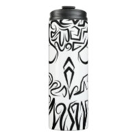 Chouette tribale noire et blanche
