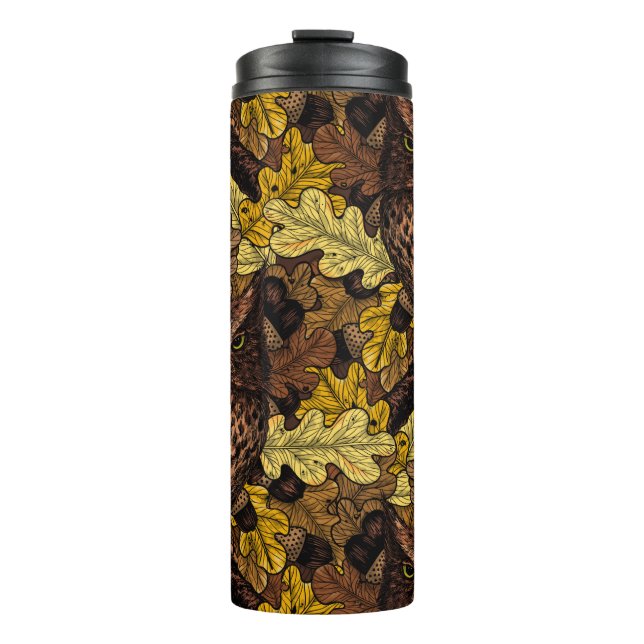 Bouteilles Isothermes Chouettes d'automne (Devant)