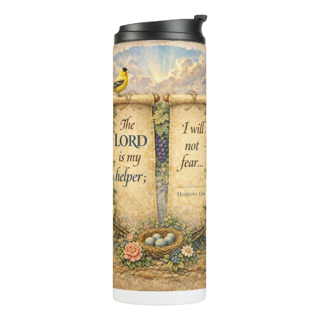 Bouteilles Isothermes Christian Bible Verse Thermal Tumbler Water Bottle (Tourné sur la gauche)