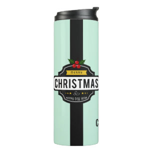 Bouteilles Isothermes Christmas Wings nom personnalisé tumbler