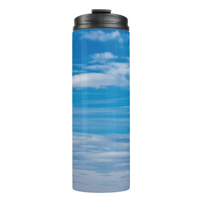 Bouteilles Isothermes Ciel bleu avec flux nuageux (Devant)