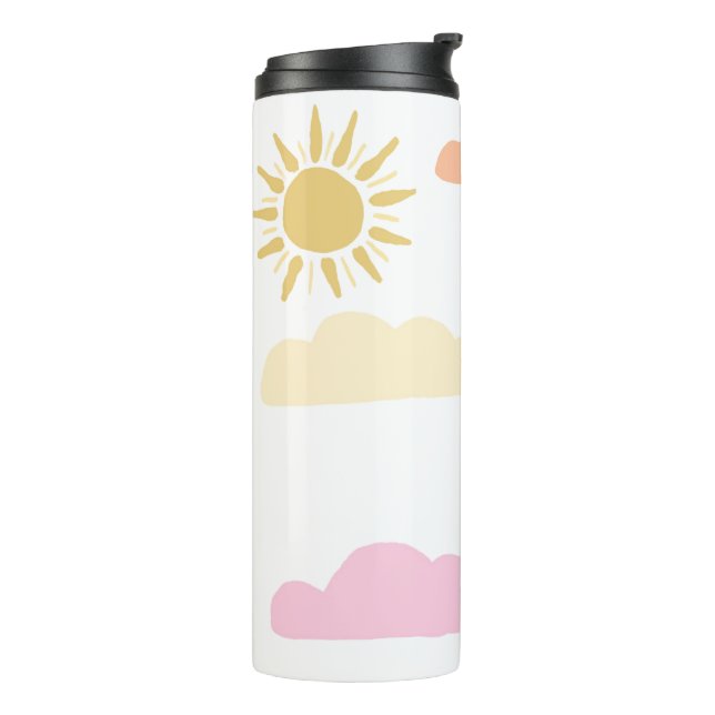 Bouteilles Isothermes Cieux pastel doux  (Tourné sur la gauche)