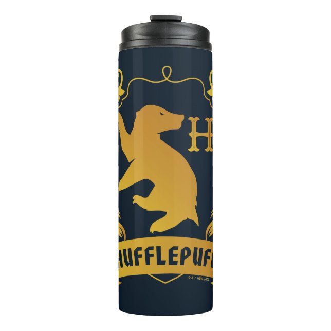 Bouteilles Isothermes Cimetière de maison HUFFLEPUFF™ Orné (Devant)