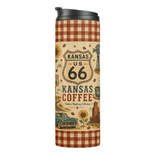 Bouteilles Isothermes Circuit Café Kansas Route 66 Style