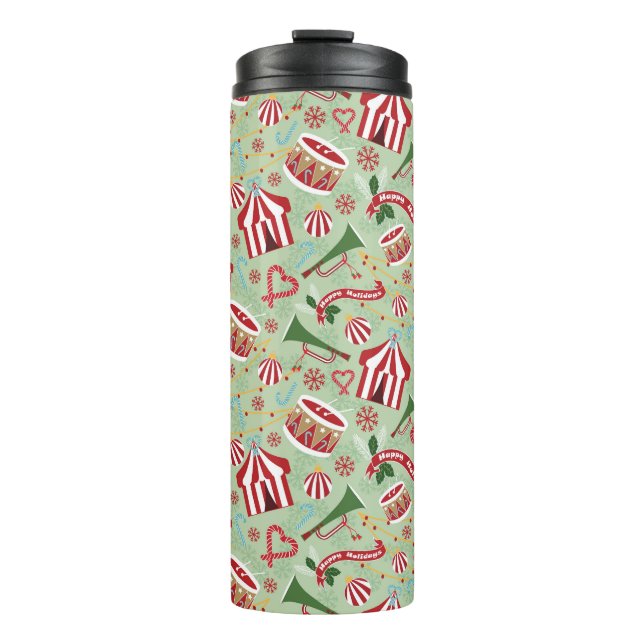 Bouteilles Isothermes Cirque de Noël (Devant)