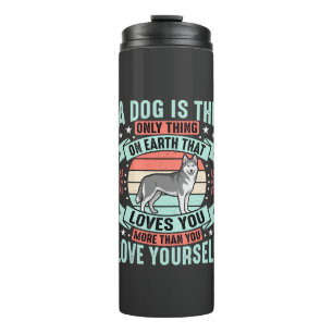 Bouteilles Isothermes Citation Amoureux de Chien Graphique Husky Vintage