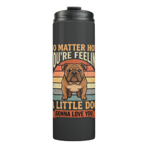 Bouteilles Isothermes Citation d'amour de bouledogue drôle Rétro Chien