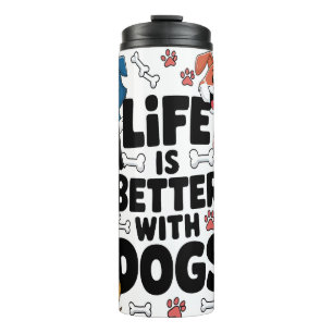 Bouteilles Isothermes Citation de chien mignon/Dit