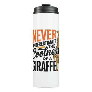 Bouteilles Isothermes Citation de girafe drôle design vintage vecteur T-