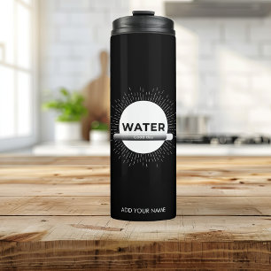Bouteilles Isothermes Citation d'eau de soleil radieux avec barre de bon