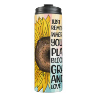 Citation et tournesol tiré à la main