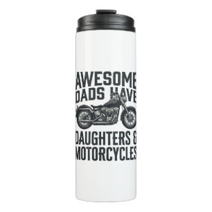 Bouteilles Isothermes Citation Papa Fille Moto Vintage Vector Desi