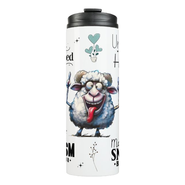 Bouteilles Isothermes Citations amusantes de moutons (Devant)