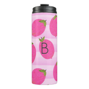 Bouteilles Isothermes Citrons Roses Eau de Fruits d'Été Aquarelle Amusan